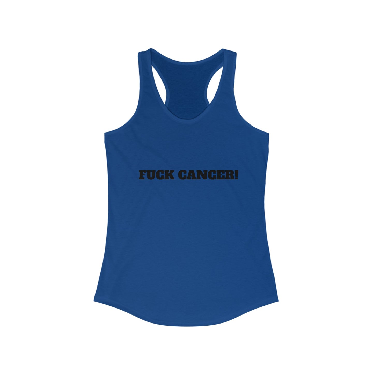 Empowering Women's Racerback Tank - "FUCK CANCER!"